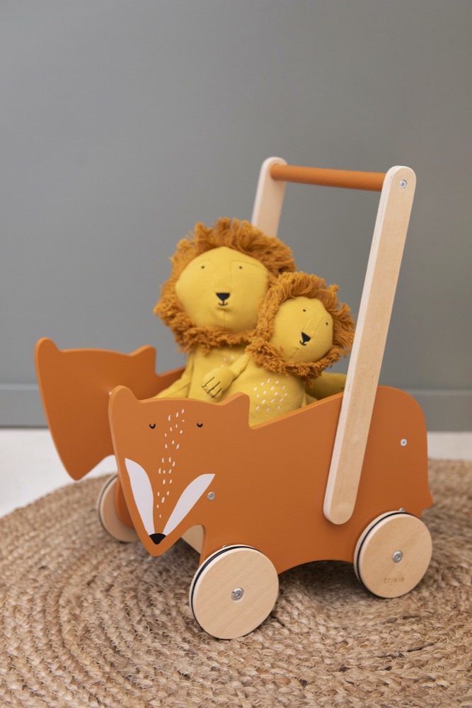 Carrito de madera para empujar - Mr. Fox